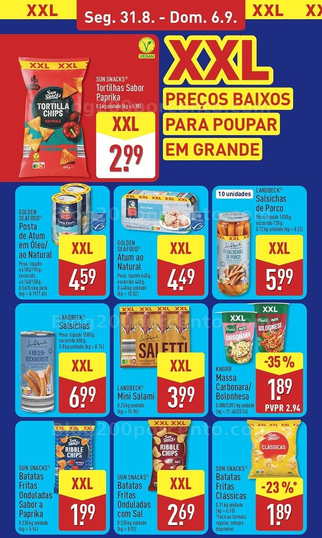 Antevisão Folheto ALDI Promoções de 31 agosto a 6 setembro